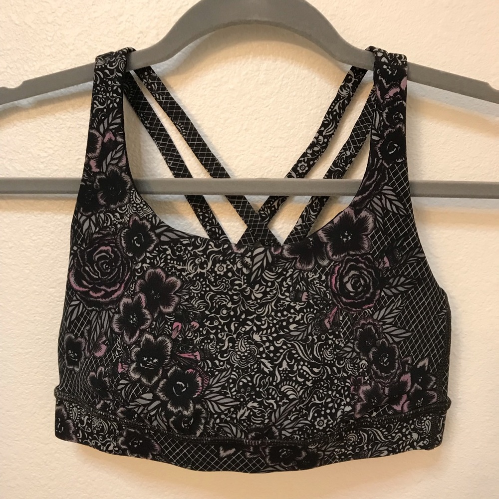 Lululemon floral energy bra